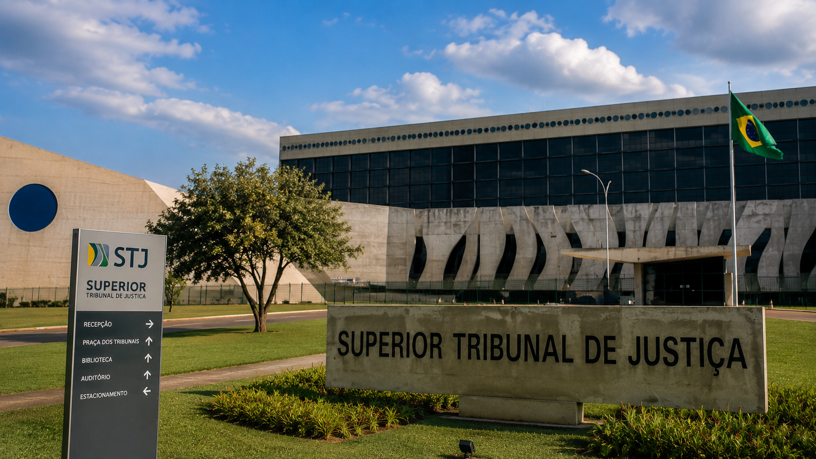 Fachada do Superior Tribunal de Justiça representando entendimento dos tribunais sobre abandono afetivo